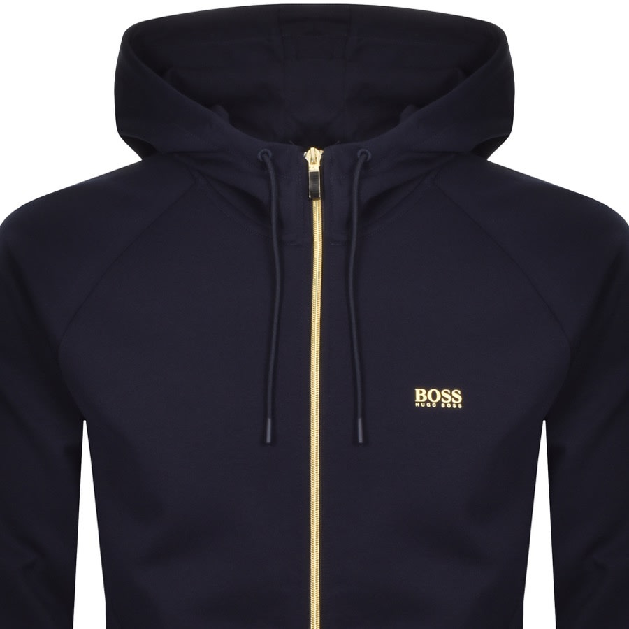 Alternative Image for ProductBOSS Saggy Full Zip Hoodie Navy2
